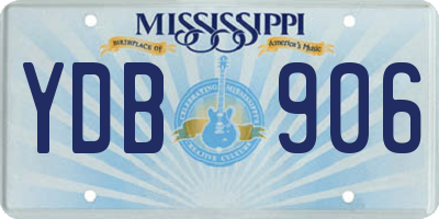 MS license plate YDB906