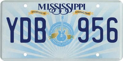 MS license plate YDB956