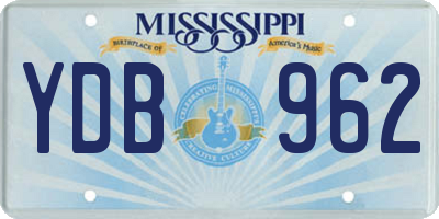 MS license plate YDB962