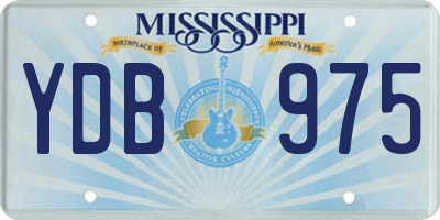 MS license plate YDB975