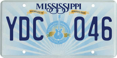 MS license plate YDC046