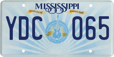 MS license plate YDC065