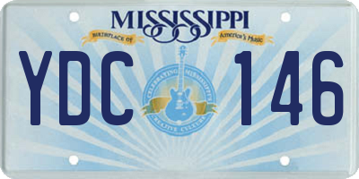 MS license plate YDC146