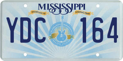 MS license plate YDC164