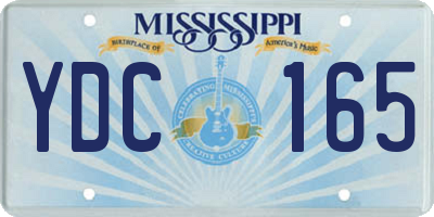 MS license plate YDC165