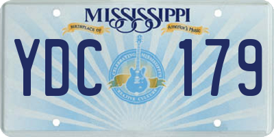 MS license plate YDC179