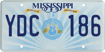 MS license plate YDC186