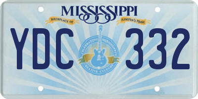 MS license plate YDC332