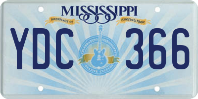 MS license plate YDC366