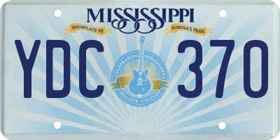 MS license plate YDC370