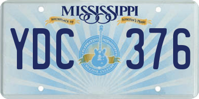 MS license plate YDC376