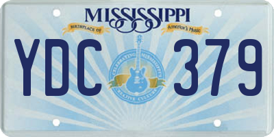 MS license plate YDC379