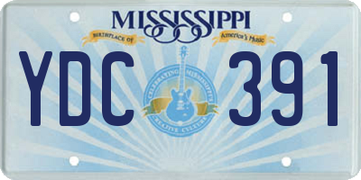 MS license plate YDC391