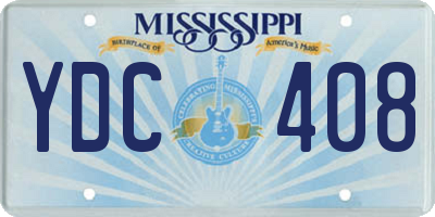 MS license plate YDC408