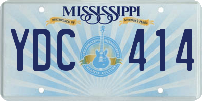 MS license plate YDC414