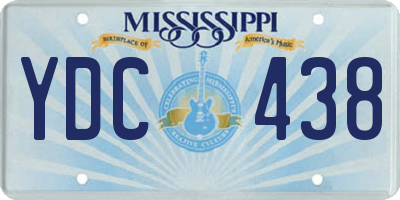 MS license plate YDC438