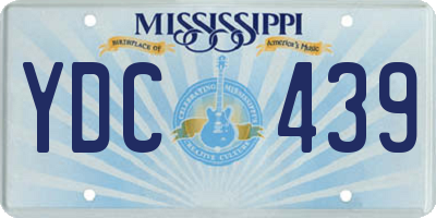 MS license plate YDC439
