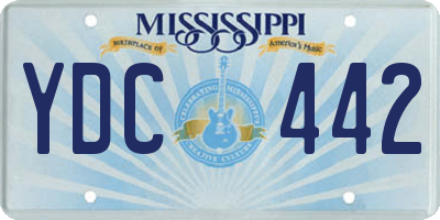 MS license plate YDC442