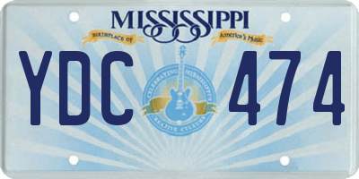 MS license plate YDC474