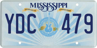 MS license plate YDC479