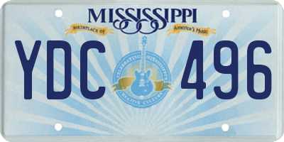 MS license plate YDC496