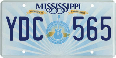 MS license plate YDC565