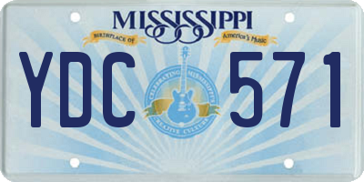 MS license plate YDC571