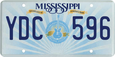 MS license plate YDC596