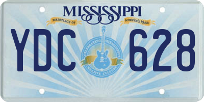 MS license plate YDC628