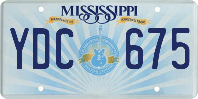 MS license plate YDC675