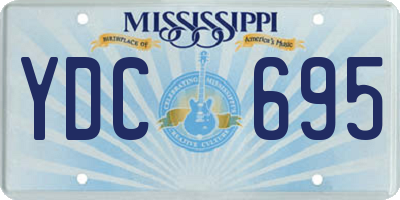 MS license plate YDC695