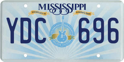 MS license plate YDC696