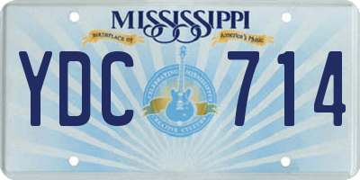 MS license plate YDC714