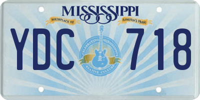 MS license plate YDC718