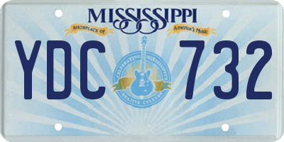 MS license plate YDC732
