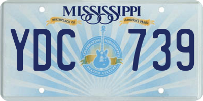 MS license plate YDC739