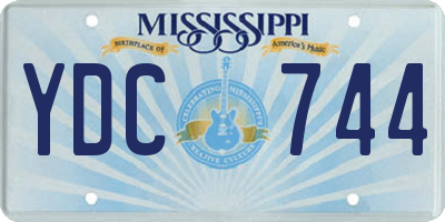 MS license plate YDC744