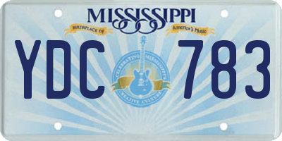 MS license plate YDC783