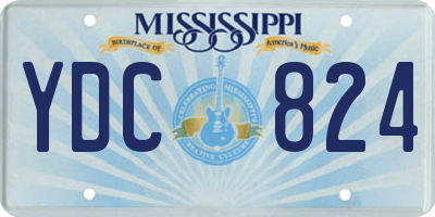 MS license plate YDC824