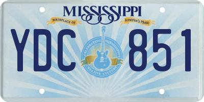 MS license plate YDC851