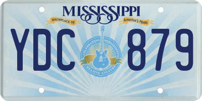 MS license plate YDC879