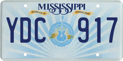 MS license plate YDC917
