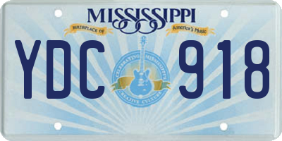 MS license plate YDC918