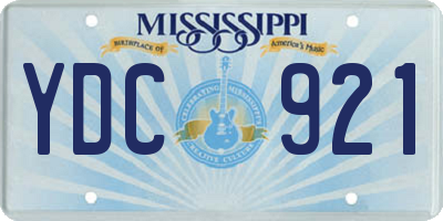 MS license plate YDC921