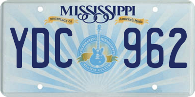 MS license plate YDC962