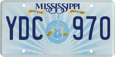 MS license plate YDC970