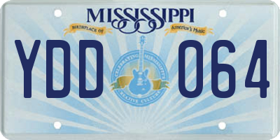 MS license plate YDD064