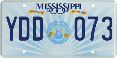 MS license plate YDD073