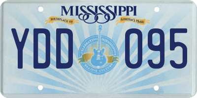 MS license plate YDD095