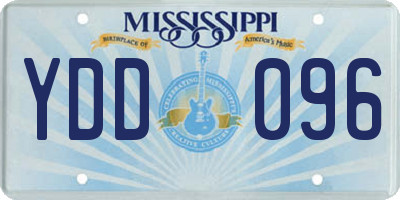 MS license plate YDD096